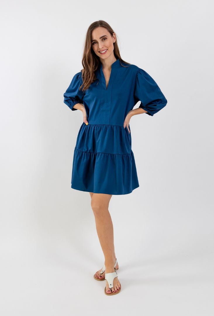 Dámske košeľové šaty Be Lenka Essentials - Navy