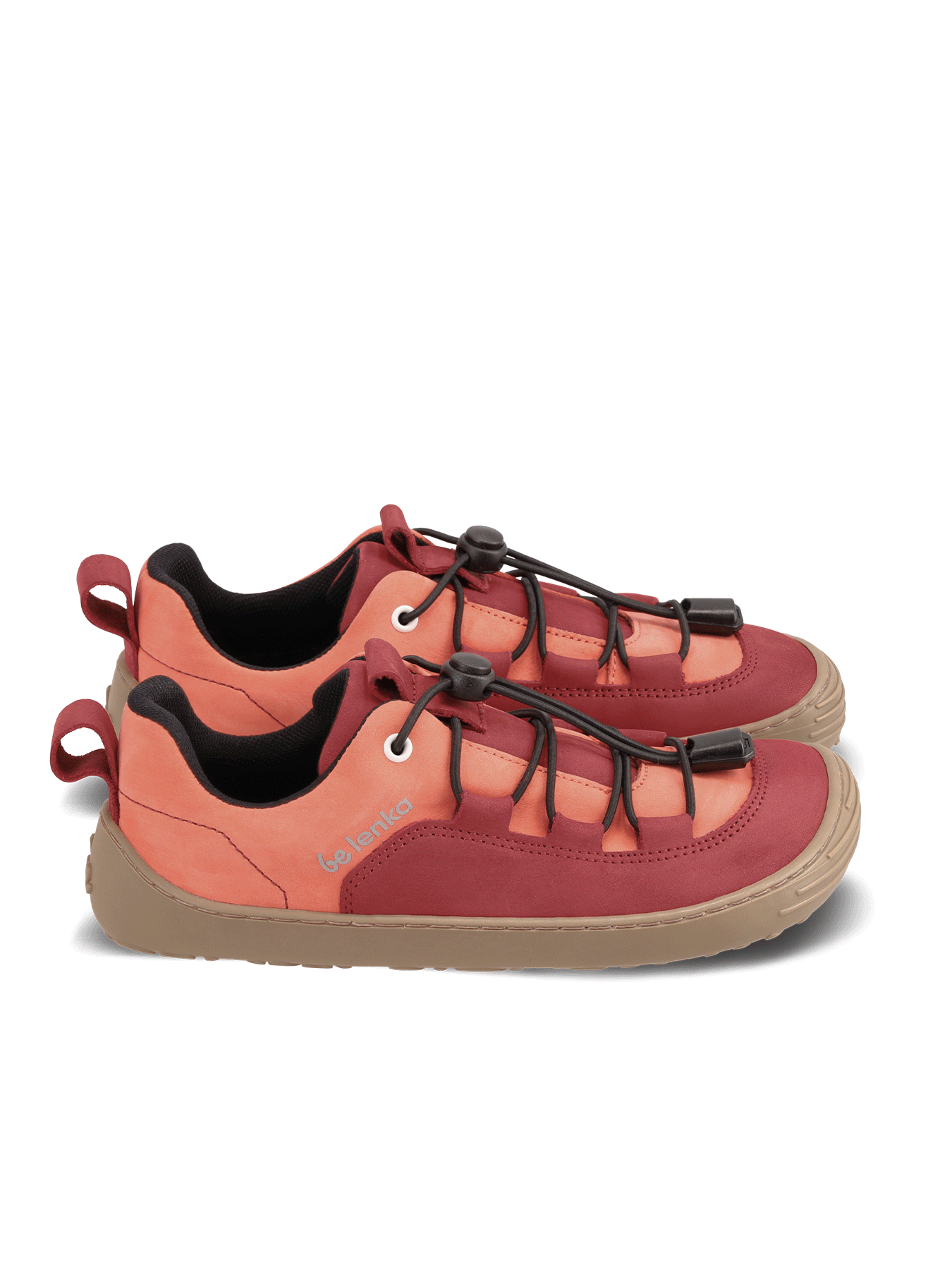 Detské barefoot tenisky Be Lenka Xplorer - Dark Red & Coral.