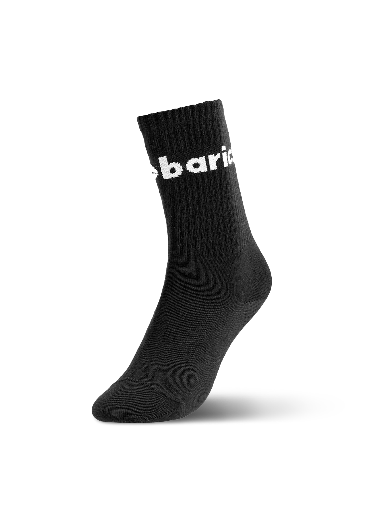 Barebarics - Barefoot Ponožky - Crew - Black - Big logo