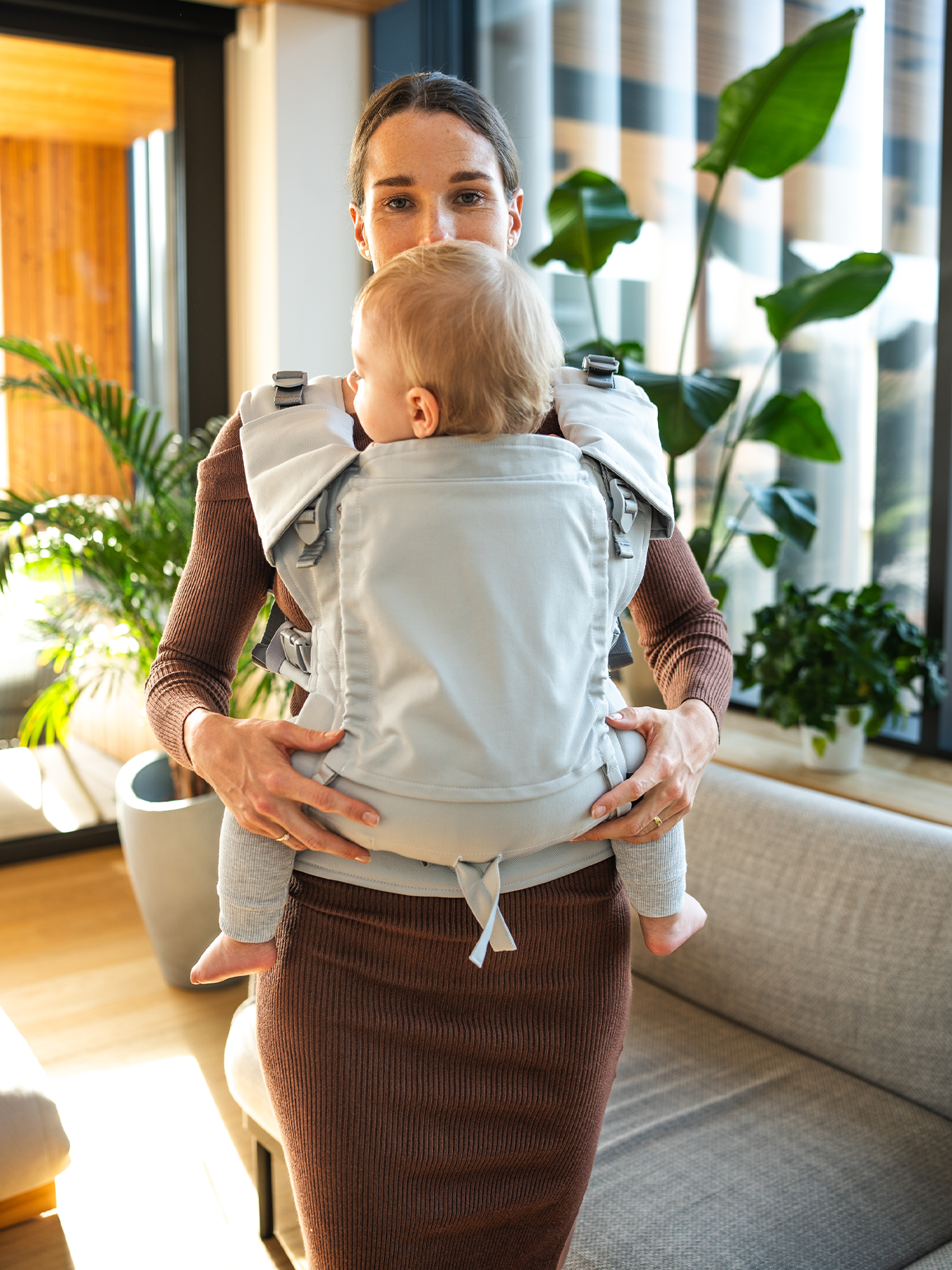 Nosič Be Lenka Mini - Jednofarebný - Light Grey