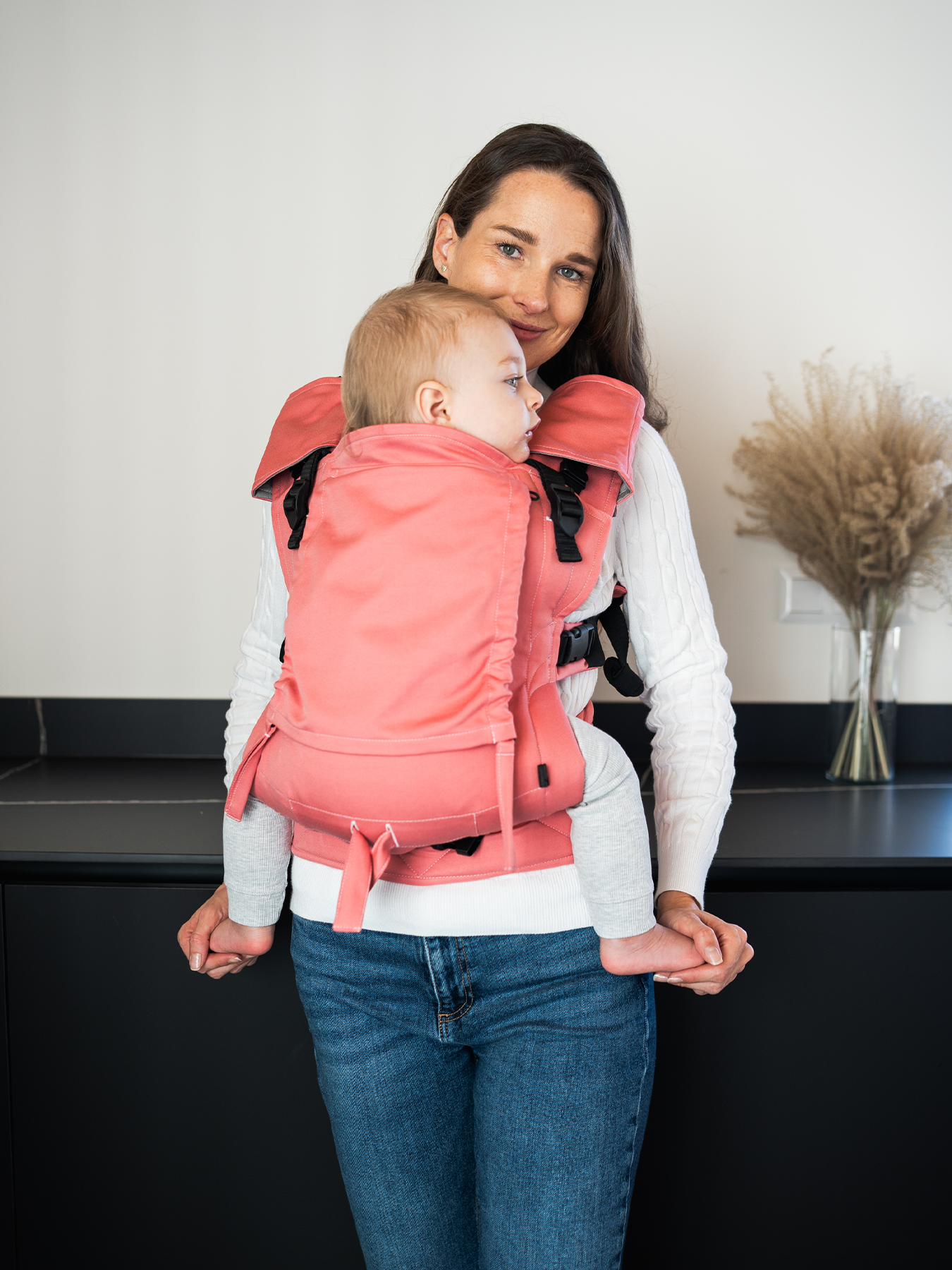 Nosič Be Lenka Mini - Jednofarebný - Salmon Pink