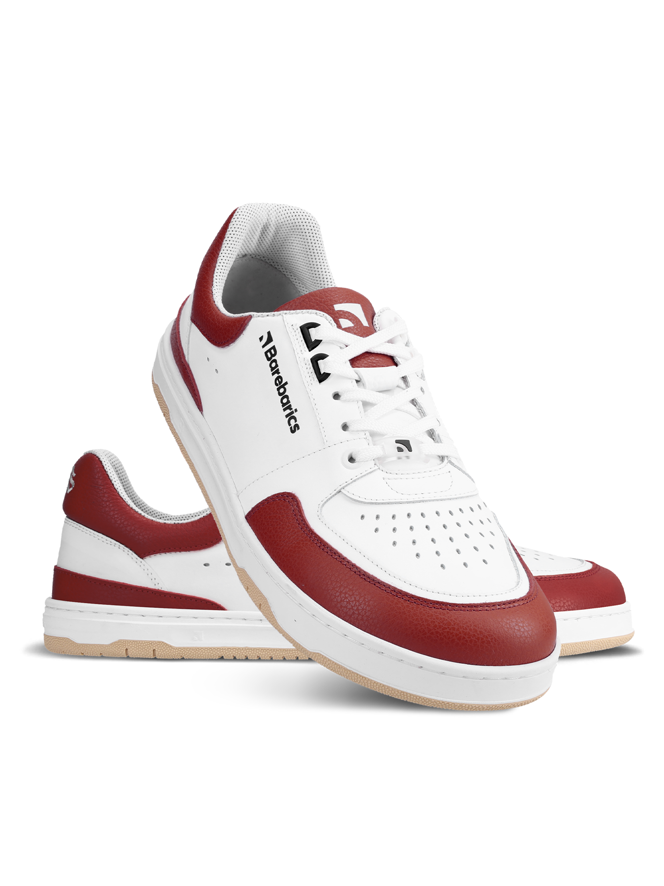 Barefoot tenisky Barebarics Wave - White & Crimson Red.
  Zvršok sa skladá z kvalitnej hladkej kože nappa; Ide o materiál, ktorý má výbornú odolnosť voči vlhkosti a ľahko sa ošetruje  Podšívka je vyrobená z technickej textílie Dermodry Coolmax®, ktorá zabezpečuje kontinuálny odvod vlhkosti; Tento typ podšívky urýchľuje proces odvodu a absorpcie potu, vďaka čomu ostáva koža suchá; Zároveň ide o mäkký, ľahký a priedušný materiál, ktorý sa používa pri výrobe prestížnych modelov obuvi a prechádza najnáročnejšími skúškami technickej kvality v nezávislých laboratóriach  Podošva je zhotovená z jemnej syntetickej gumy s vysokou odolnosťou voči opotrebeniu; Podošva Retro je inšpirovaná umením a pouličnými športami z konca 20.
Barefoot vlastnosti
  Anatomický tvar - Teniska rešpektuje tvar chodidiel.
Viac info
  vychádzková obuv  moderný mestský dizajn  navrhnuté a ručne vyrobené v Európskej únii, z lokálnych udržateľných materiálov  vynikajúca odolnosť a farebná stálosť materiálov  technológia Dermodry Coolmax® pre kontinuálny odvod vlhkosti  dostupné v číslach: 36-47 (podľa európskeho merania)EAN/SKU: %eanorsku%