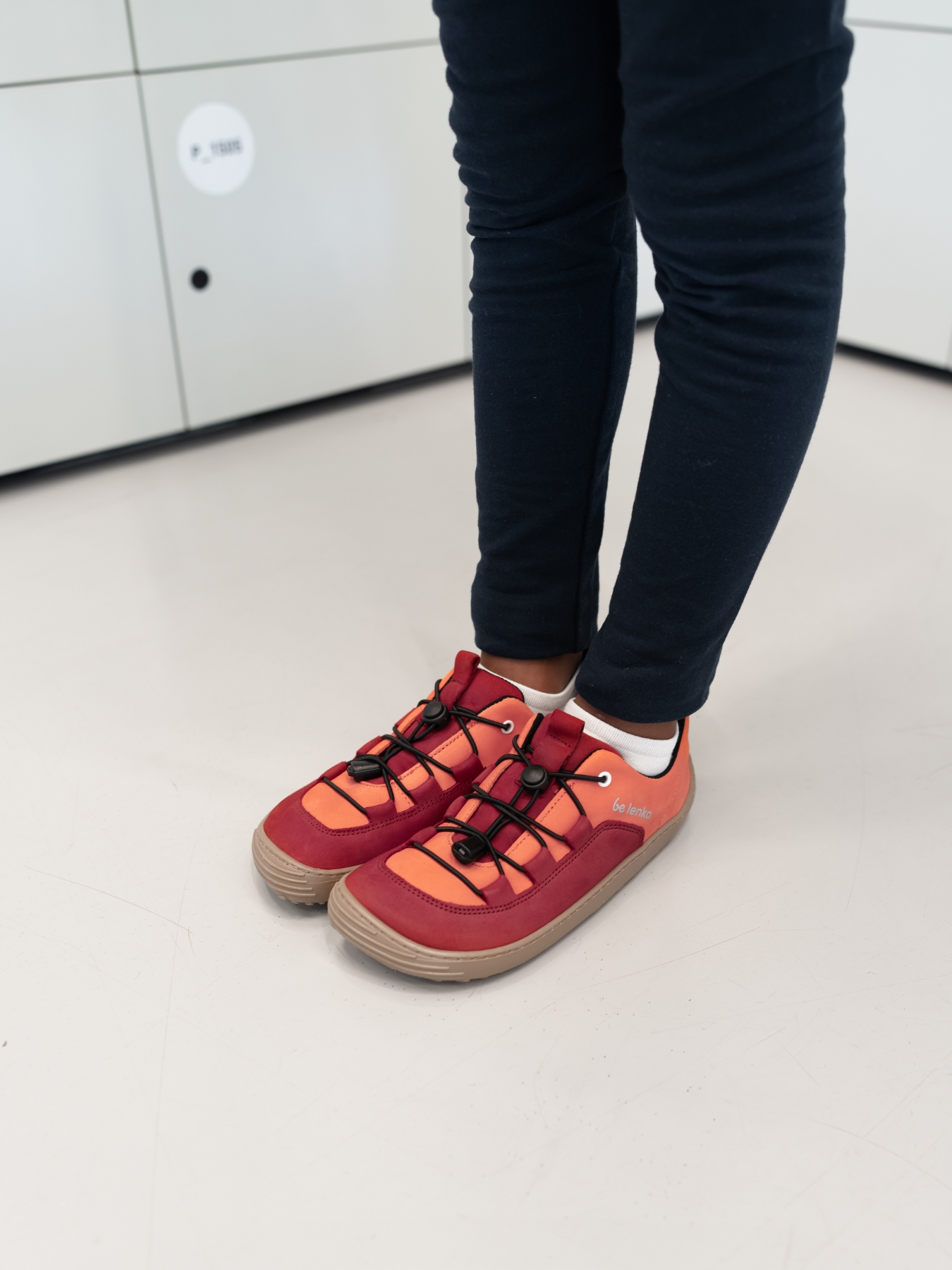 Detské barefoot tenisky Be Lenka Xplorer - Dark Red & Coral.