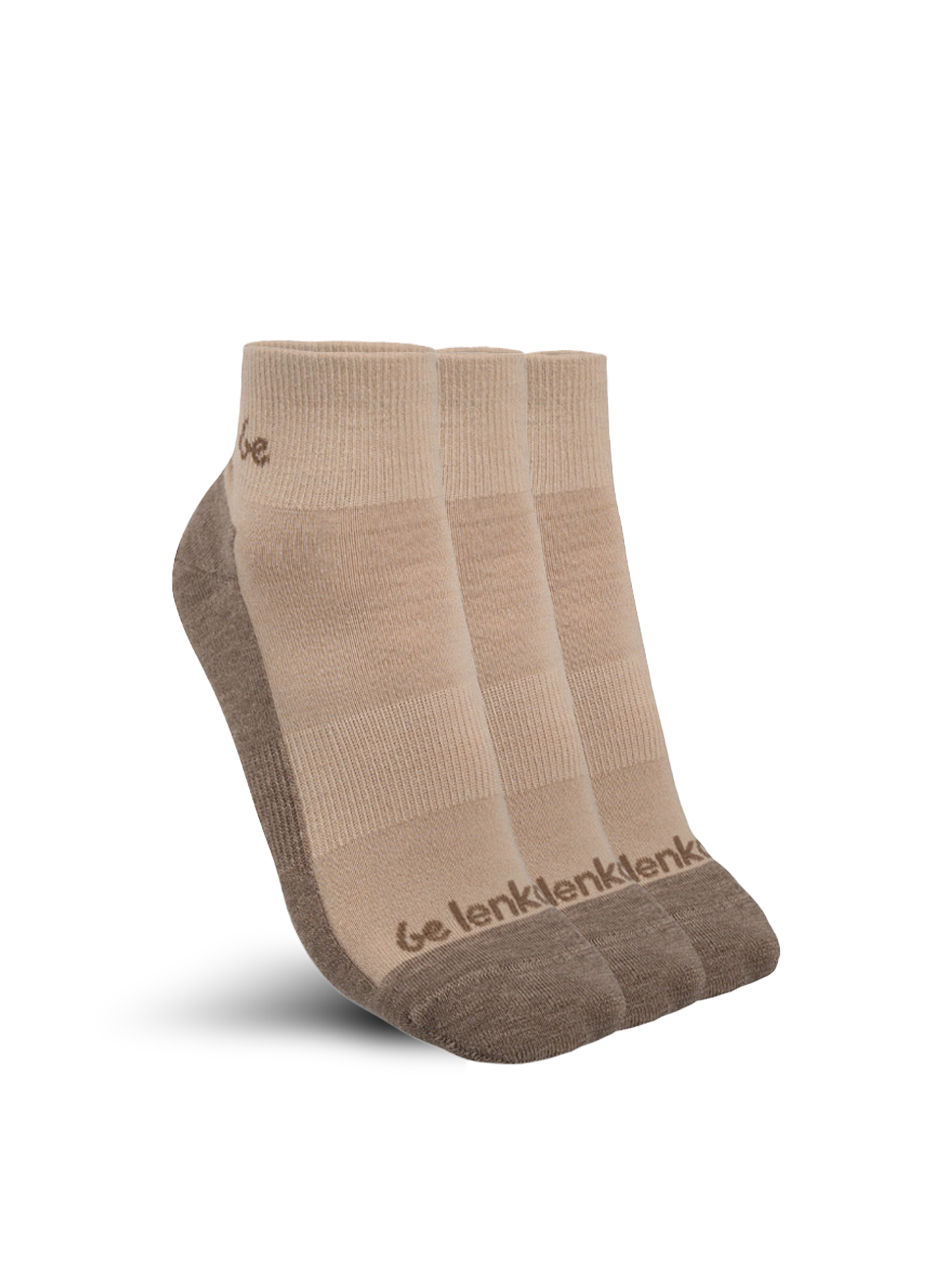 Barefoot ponožky Be Lenka - Crew - Merino Wool – Beige - 3 pack